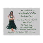 Bachelor Party Invitation - Sexy Female Gypsy postcards