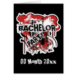 Bachelor party invitations template cards
