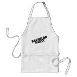 Bachelor Party (Slanted Black) Aprons