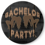 Bachelor Party Stripper Girls Button