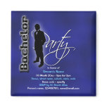 Bachelor stag party invitation template magnet