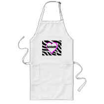 Bachelorette (Heart Zebra Stripes) Apron