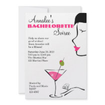 bachelorette Martini Soiree Announcements