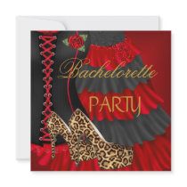 Bachelorette Party Corset Black Red Dress Shoes