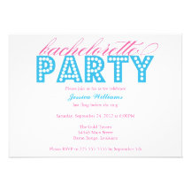Bachelorette Party Custom Invites