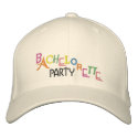 Bachelorette Party - embroidered hats