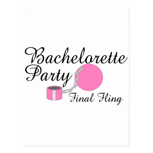 Bachelorette Party Final Fling Postcards