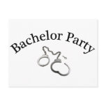 Bachelorette Party Handcuffs Post Cards