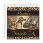 Bachelorette Party Hi Heel Shoes Leopard Invitation