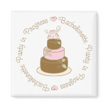 Bachelorette Party in Progress Wedding Tee Gifts Fridge Magnets