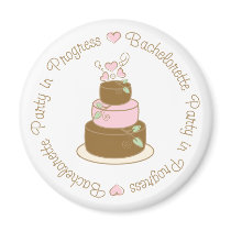 Bachelorette Party in Progress Wedding Tee Gifts Refrigerator Magnet