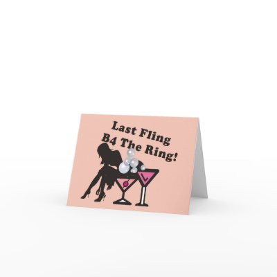 Bachelorette Party Invitation Greeting Cards by oneover1