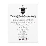 Bachelorette Party Invitation-Cute Lingerie postcards