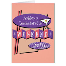 Bachelorette Party invitation Greeting Card