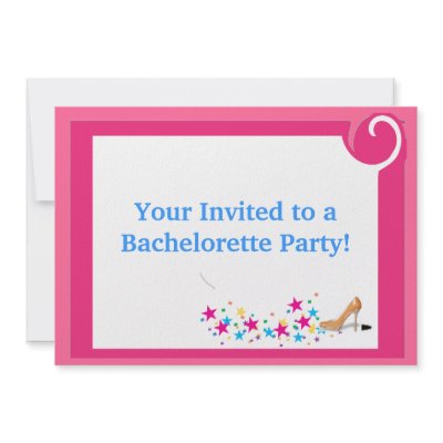 Bachelorette Party Invitation Pink by tutiepatute