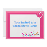 Bachelorette Party Invitation Pink