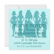 Bachelorette Party Invitation teal