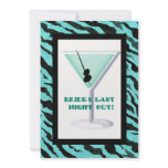 Bachelorette Party Invitation - Zebra 'n Leopard