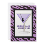 Bachelorette Party Invitation - Zebra 'n Leopard