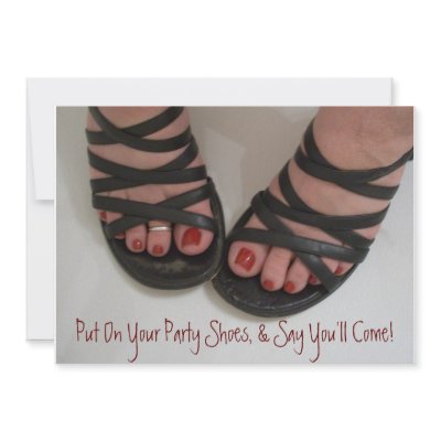 Bachelorette Party Invitations Heels Pretty Polish by JeffandJess