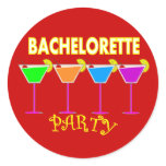 Bachelorette Party Invitations-Multi Colour Drinks