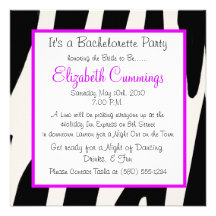 Classy Bachelorette Invitations