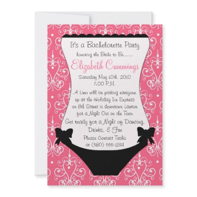 bachelorette party invite fun simple classy sexy by HollyMusolf