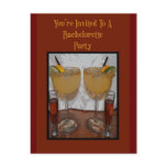 Bachelorette Party Invite Postcard