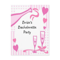 Bachelorette Party Invite Postcard