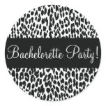 Bachelorette Party Leopard Envelope Sticker Seal