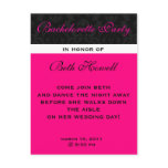 Bachelorette Party Postcard invites