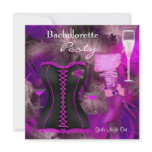 Bachelorette Party Shoes Hi Heels Boots Corset Personalized Invitations