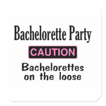 Bachelorette Party Round Stickers