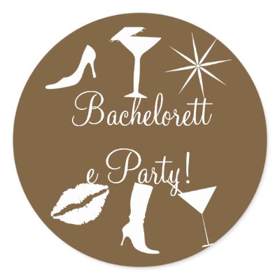 Bachelorette Party Style Icons Envelope Seal by hummingbirdcake