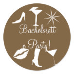 Bachelorette Party Style Icons Envelope Seal stickers