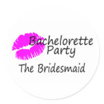 Bachelorette Party The Bridesmaid Stickers
