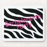 Bachelorette Party (Zebra) mousepads