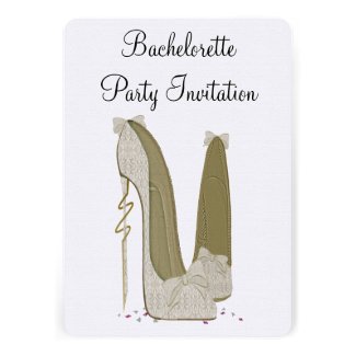 Bachelorette Stiletto Shoes Party Invitation