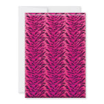 Bachelorette Zebra Fashion Purse Party Invite Pink