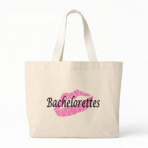 Bachelorettes (Pink Lips) Tote Bags