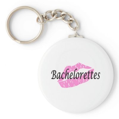 Bachelorettes (Pink Lips) Keychains by CelebrationZazzle