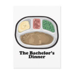 Bachelor's Dinner Tv Frozen Entree Post Card