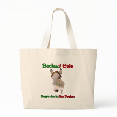 Baciami Culo Canvas Bag by claybuster