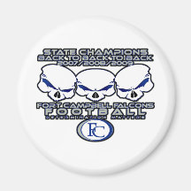 Back 2 Back 2 Back Skullz Magnets