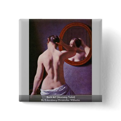 Back Act (Morning Toilet) Buttons by Artcollection