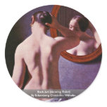 Back Act (Morning Toilet) Round Stickers