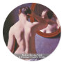 Back Act (Morning Toilet) Round Stickers