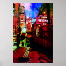 Back alley bridge poster
