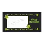 Back and Green Halloween Design Picture Card
