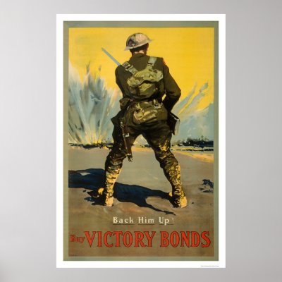Back him up!  Buy Victory Bonds Print by lc_wpa